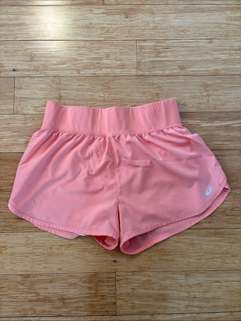 Asics Coral Pink Athletic Running Shorts
